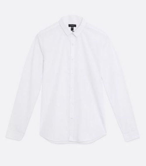 Men's White Poplin Long...