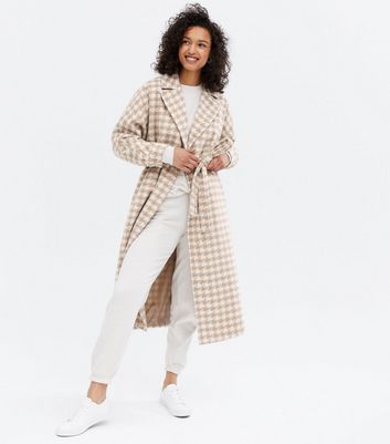 new look dogtooth coat