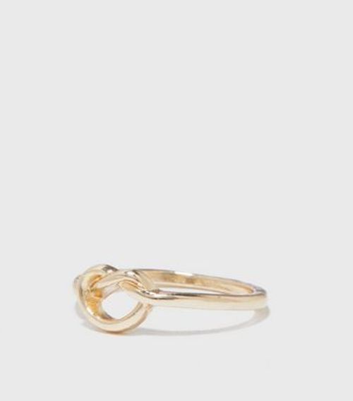 Gold Twist Knot Ring New Look