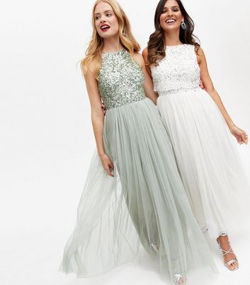 Maya sleeveless sequin hot sale bodice
