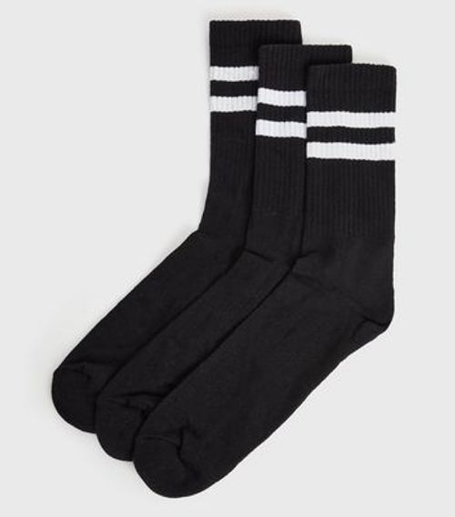 Men's 3 Pack Black Sports...