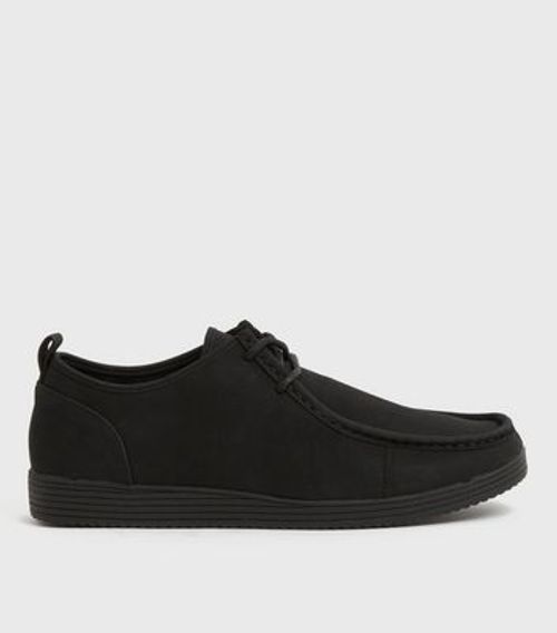 Men's Black Suedette Lace Up...