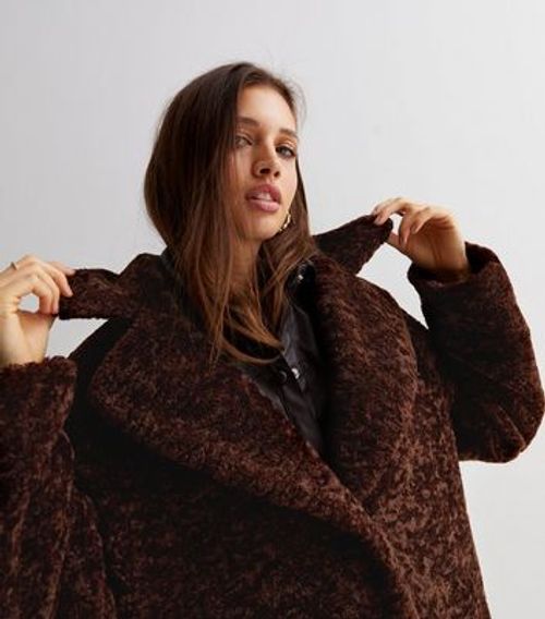 Dark Brown Teddy Long Coat