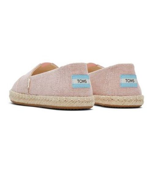 TOMS Pale Pink Glitter Canvas...