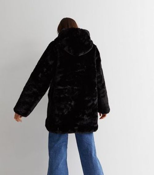 Gini London Black Faux Fur...