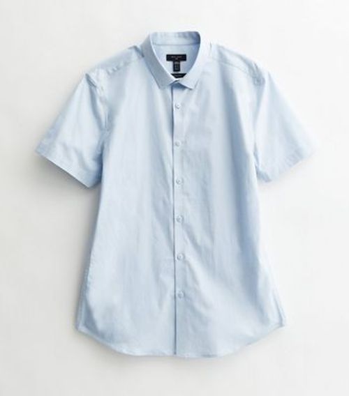 Men's Blue Poplin Short...