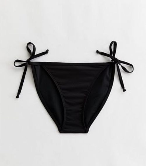 Black Tie Side Bikini Bottoms...