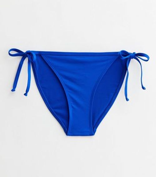 Bright Blue Tie Side Bikini...