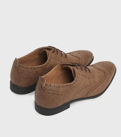 Men's Dark Brown Perforated...