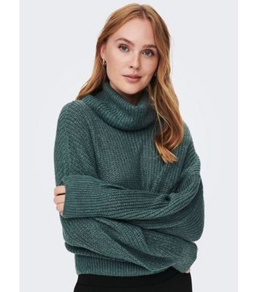 JDY Green Knit Roll Neck Long...