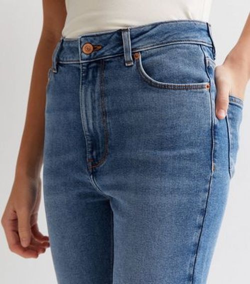 Girls Blue High Waist Flared Brooke Jeans