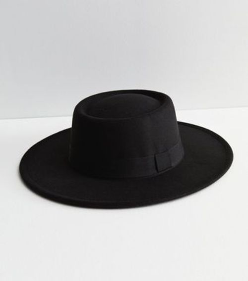 Black Boater Hat New Look, Compare