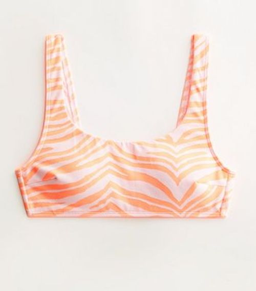 Orange Zebra Print Jacquard...