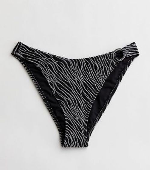 Black Glitter Zebra Print V...