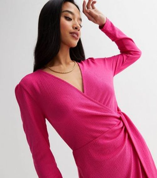 Petite Bright Pink Textured...