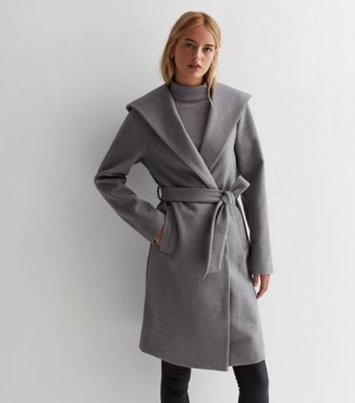 Tall Grey Unlined Hooded...