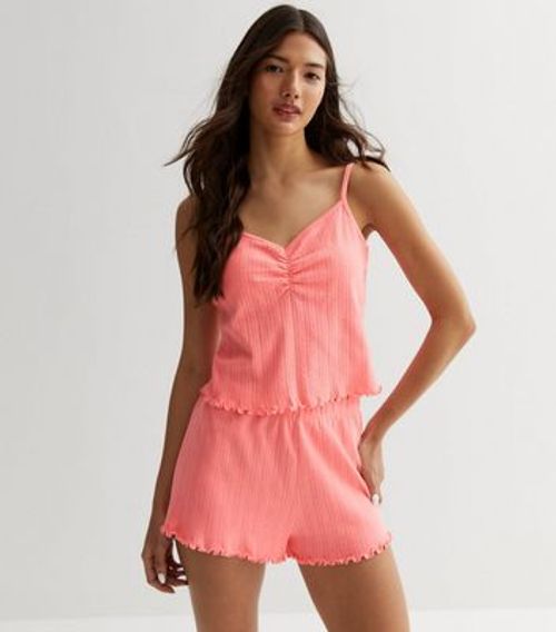 Coral Pointelle Short Pyjama...