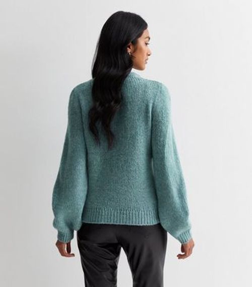 JDY Teal Knit Crew Neck...