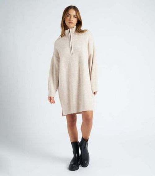 Urban Bliss Cream Knit Zip...