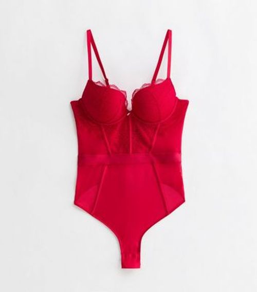 Red Lace Underwired Push Up...