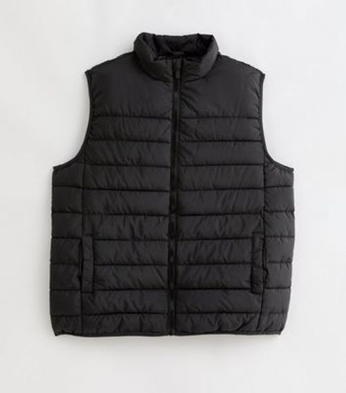 Men's Black Puffer Zip Up...