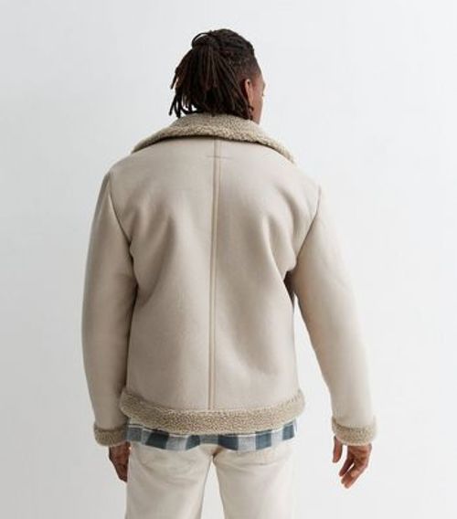 Men's Stone Faux Shearling...