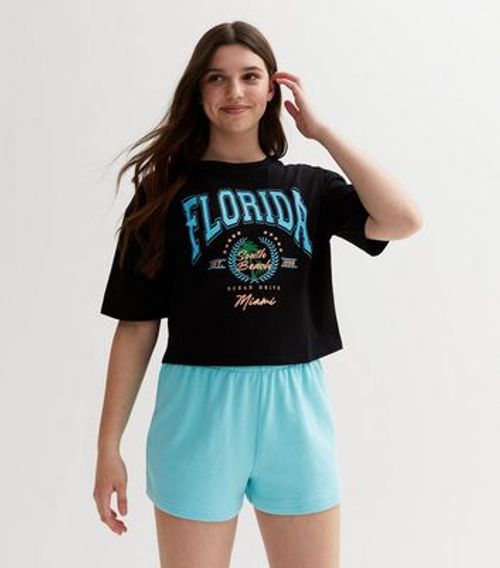 Girls Black Florida Crop Boxy...