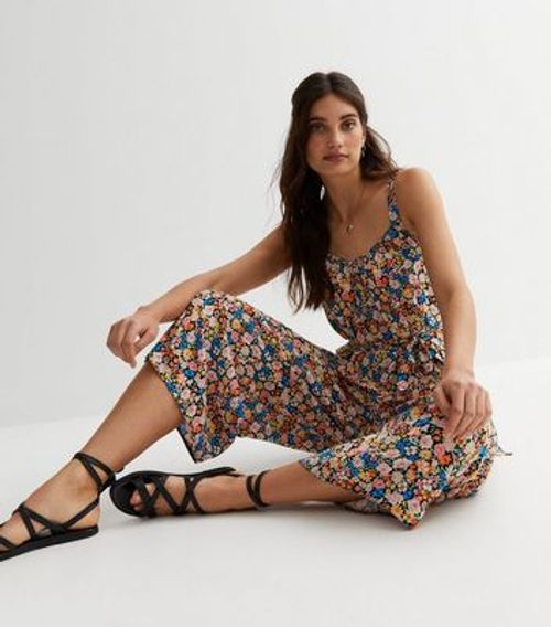 Floral Cropped Jumpsuit - Style Limits