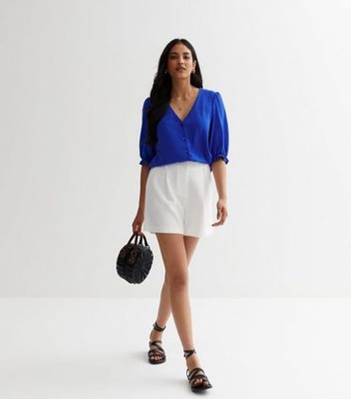 Bright Blue Frill Sleeve...