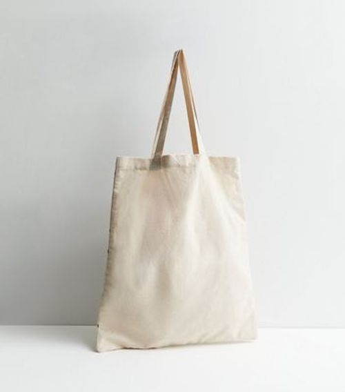 Cream Let It Bee Cotton Canvas Tote Bag