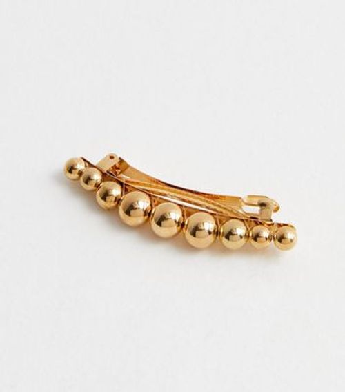 Gold Orb Barrette Hair Clip...