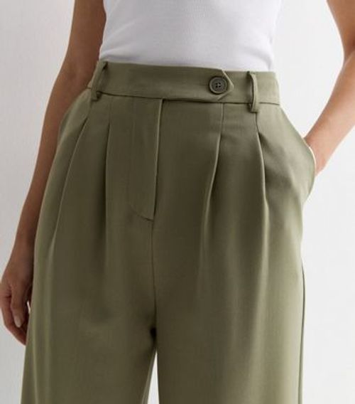 Olive Wide Leg Tailored...