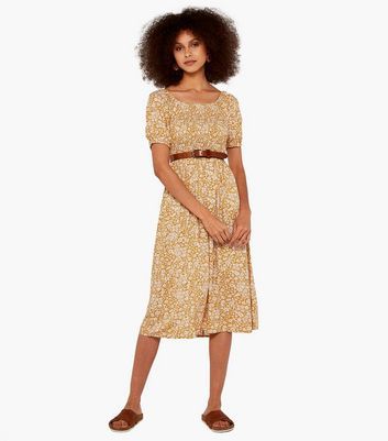 Apricot ditsy dress sales