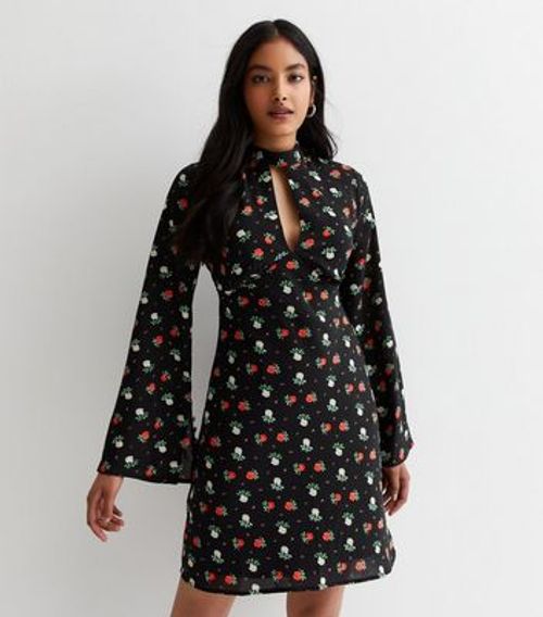 Gini London Black Rose Print...