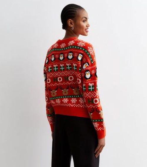 Red Festive Fairisle Knit...