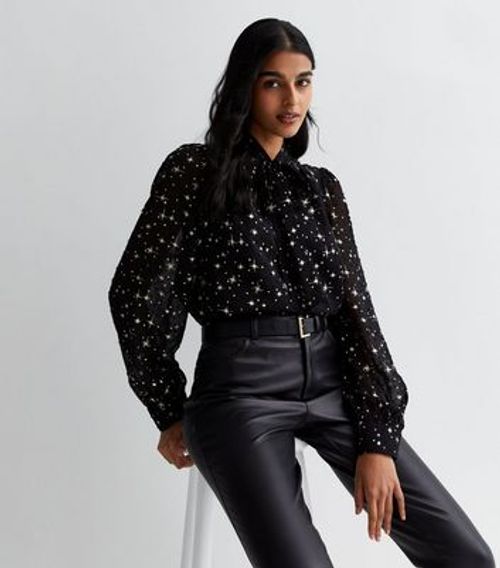 Gini London Black Star Print...