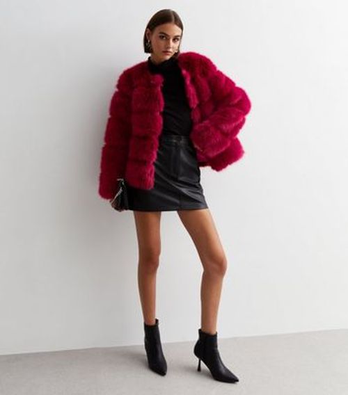 Gini London Red Faux Fur...