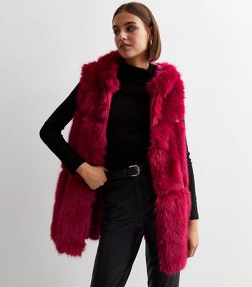 Gini London Red Faux Fur...