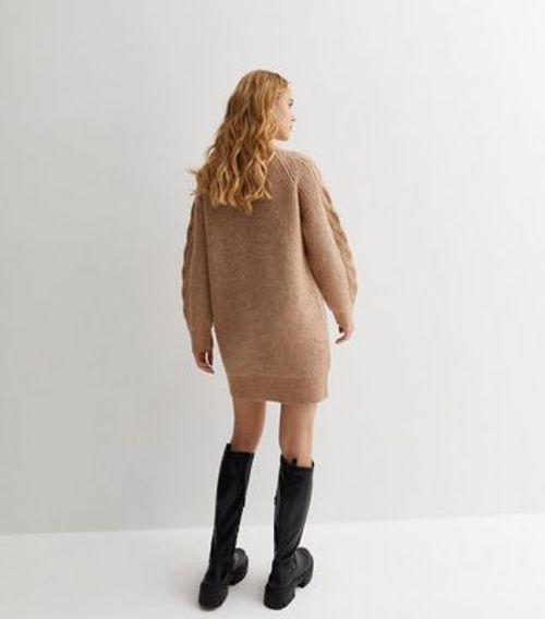 Camel Stitch Knit Cable Front...