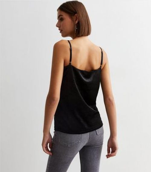 Gini London Black Velvet Cami...