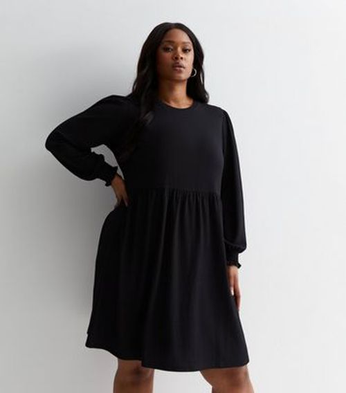 Curves Black Crinkle Jersey...