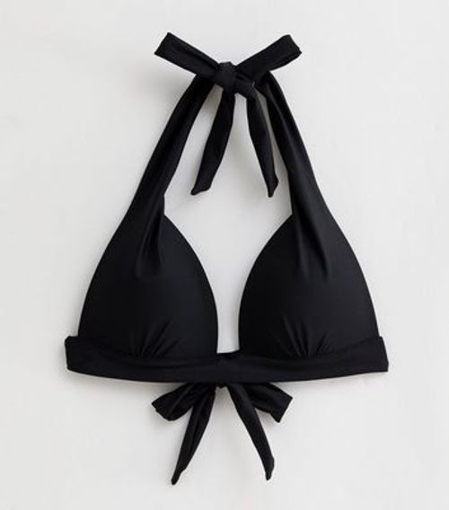 Black Moulded Triangle Bikini...