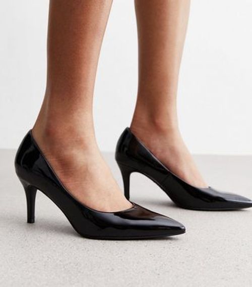 Black Patent Stiletto Heel...