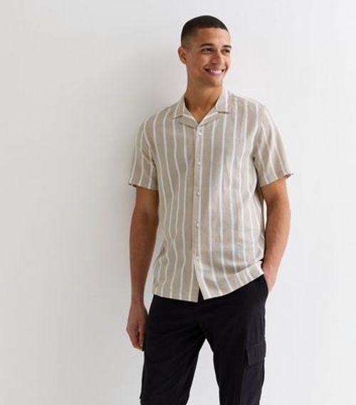 Men's Stone Stripe Linen...