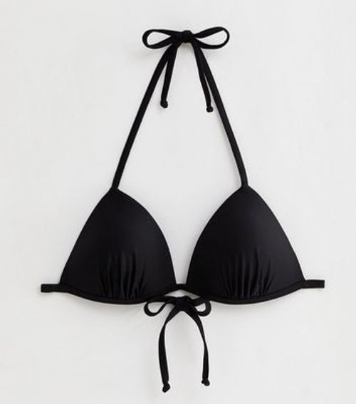 Black Moulded Triangle Bikini...