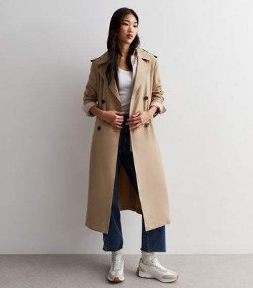 Camel Belted Longline Trench...