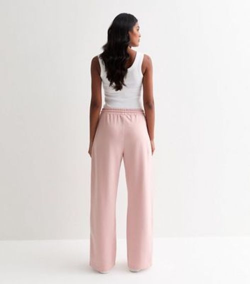 Pale Pink Jersey Wide Leg...