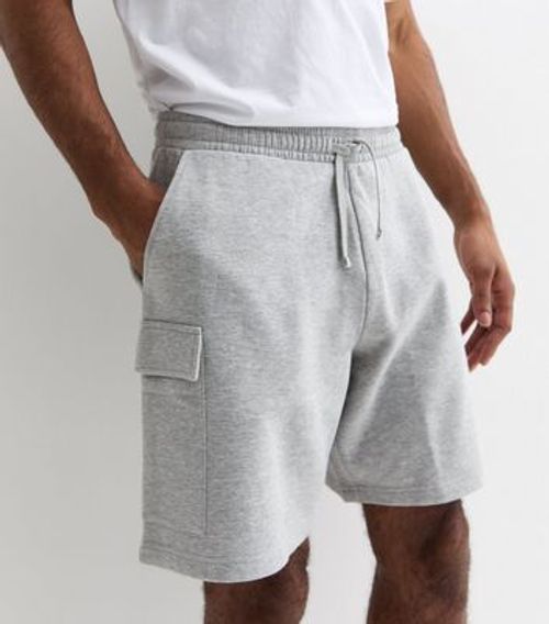 Men's Grey Marl Jersey Cargo...