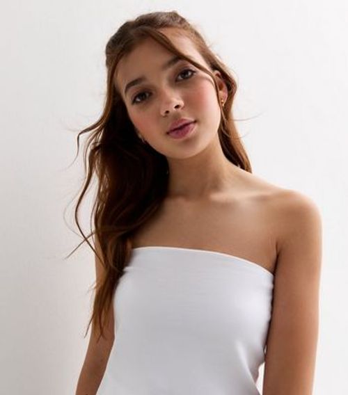 Girls White Bandeau Top New...