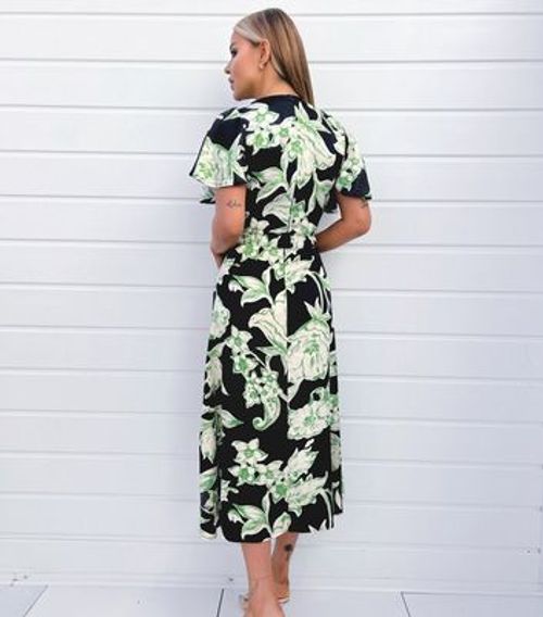 AX Paris Green Floral Belted...